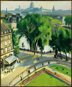 View of the Quai du Louvre by Robert Delaunay