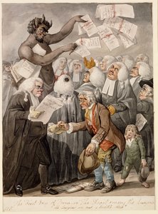 The First Day of Term - or the Devil among Lawyers by Robert Dighton