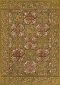 An Embossed Leather Panel by Habenicht, Vienna, 1863 by Robert Dudley