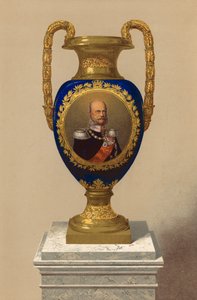 Porcelain Vase, Presented by Their Majesties the King and Queen of Prussia