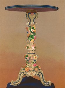Table of Dresden Porcelain, Presented by the Duchess of Anhalt Bernburg