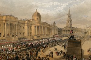 Trafalgar Square, London, 7 March 1863