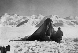 Dr. Wilson Sketching On The Beardmore Glacier, 13 December 1911 by Robert Falcon Scott