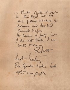 The final page of Captain Scott