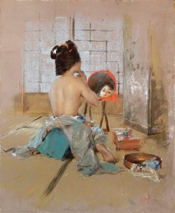 Geisha at her Toilet