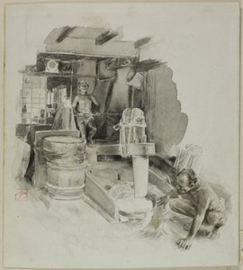 Pestling the Paddy by Robert Frederick Blum