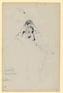 Sketch of Kenyon Cox by Robert Frederick Blum