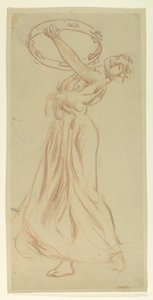 Study for Girl with Tambourine, 