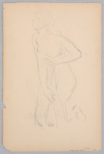 Study for a Kneeling Woman, "Vintage Festival," Mendelssohn Glee Club, New York
