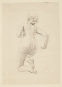 Study for a Kneeling Woman, “Vintage Festival,” Mendelssohn Glee Club, New York, NY by Robert Frederick Blum