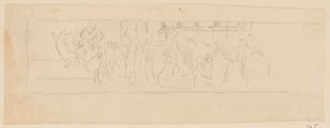 Study for a Procession, “Vintage Festival,” Mendelssohn Glee Club, New York, NY by Robert Frederick Blum