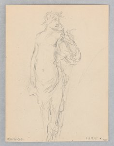 Study for a Standing Woman, "Moods to Music," Mendelssohn Glee Club, New York, NY by Robert Frederick Blum