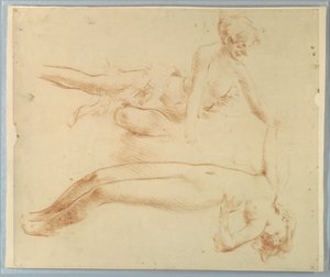 Study for a Woman, "Vintage Festival," Mendelssohn Glee Club, New York, NY by Robert Frederick Blum