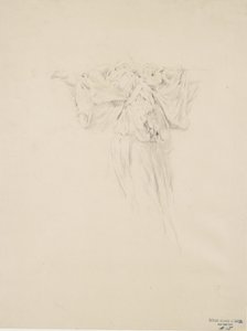 Study of Drapery for Moods to Music Mural by Robert Frederick Blum