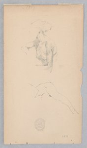Two Studies after the Nude of a Woman