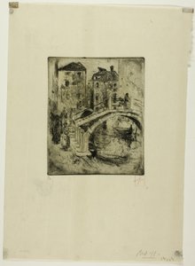 Venetian Canal and Bridges by Robert Frederick Blum