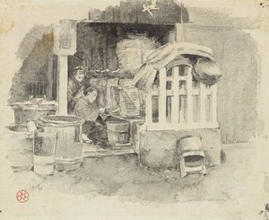 Where Sake is Sold, 1890 by Robert Frederick Blum