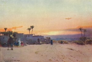 A Fellah Village, c1880 by Robert George Talbot Kelly