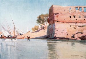 A Ruined Palace at Mit Gamr by Robert George Talbot Kelly