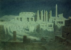 Moonlight at Karnak by Robert George Talbot Kelly