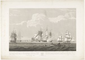 Departure of Twelve Dutch Merchant Ships from the Port of Portsmouth, 1833 (Plate 3)