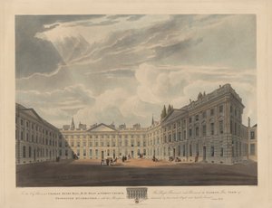 Peckwater Quadrangle, Christ Church, Oxford by Robert Havell