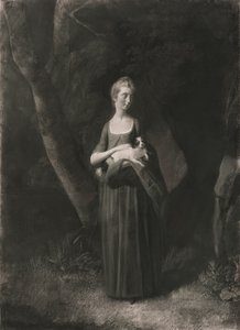 Miss Cunningham Holding Her King Charles Spaniel