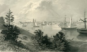 The City of Detroit, From Canada Shore by Robert Hinshelwood