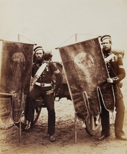 Company Sergeant Christy and Sergeant McGifford, Royal Artillery, 1856 by Robert Howlett