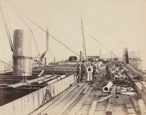 Deck Scene of the Great Eastern, 1857 by Robert Howlett