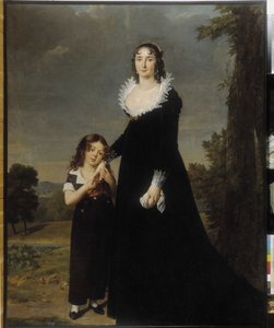 Portrait of a Mother with Her Son by Robert Lefevre