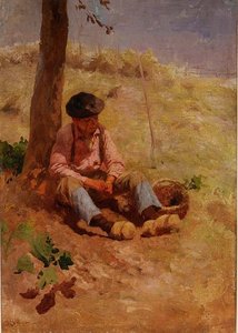 Field Worker Resting