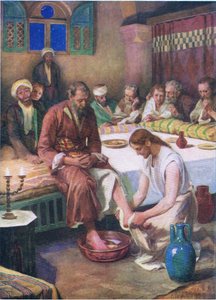 Jesus washing the disciples