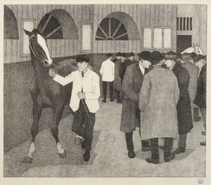 Horse Dealers at the Barbican by Robert Polhill Bevan