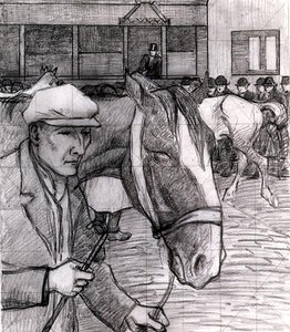 Horse Fair at the Barbican by Robert Polhill Bevan