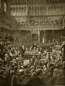Gladstone Introducing the Home-Rule Bill, February 1893 by Robert Ponsonby Staples