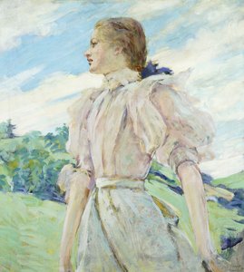 A Breezy Day, c.1898 by Robert Reid