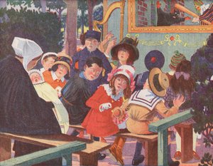 A Punch and Judy Show Interrupted by a Crying Baby
