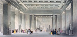The Grand Central and Egyptian Saloons, British Museum, Holborn, London, c1836 by Robert Sands