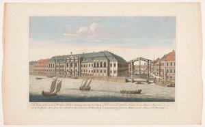 View of the Winter Palace and the Canal Between the Rivers Mojka and Neva in Saint Petersburg by Robert Sayer (possibly)
