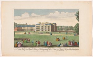 A Front View of the Royal Palace of Kensington (London) by Robert Sayer