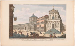A View of the Church & Hospital of the Holy Ghost at Rome by Robert Sayer