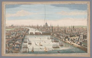 View of the City of London by Robert Sayer