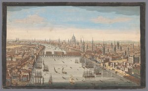 View of the City of London (series title: London) by Robert Sayer
