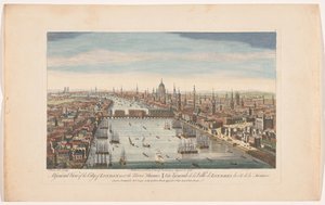 A General View of the City of London, Next the River Thames by Robert Sayer