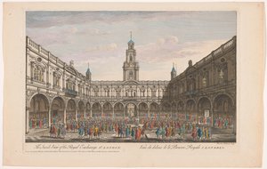 View of the Interior of the Royal Exchange in London (series title: London) by Robert Sayer