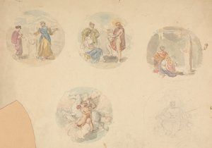 Five Vignettes of Scenes from Antiquity by Robert Smirke