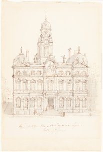 Hôtel de Ville, Place des Terreaux, Lyon by Robert Smirke