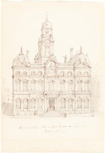 Hôtel de Ville, Place des Terreaux, Lyons by Robert Smirke