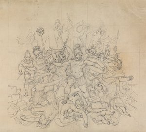 Sketch of a Battle Scene, from Shakespeare